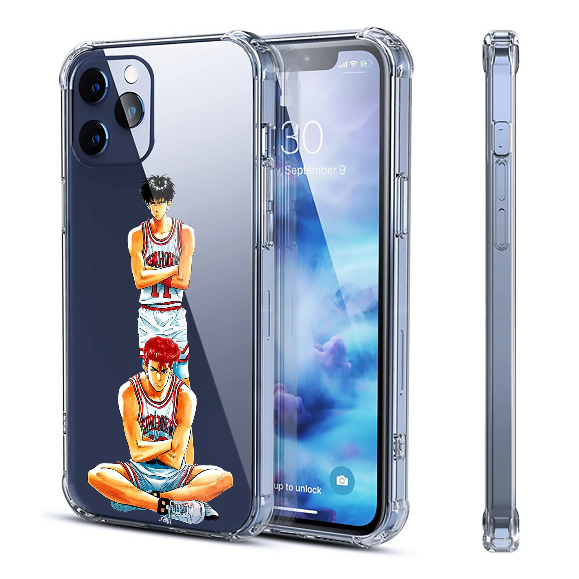 （画像用） SLAM DUNK／スラムダンク 【iPhone 12シリーズ対応】透明スマホケース（クリアソフトケース）